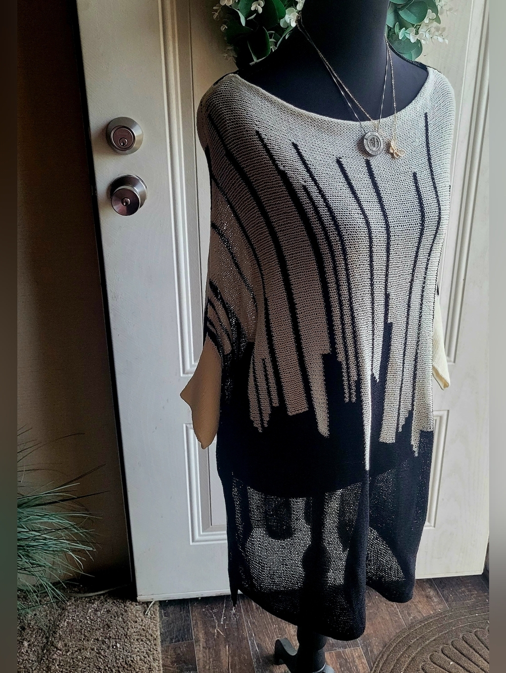 My Beloved Black and Cream Top